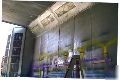 Romac cross-draft drive thru truck spray paint booth 