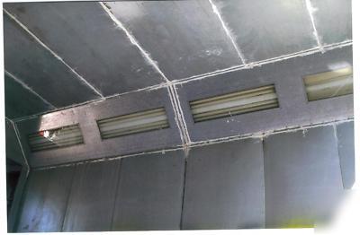 Romac cross-draft drive thru truck spray paint booth 