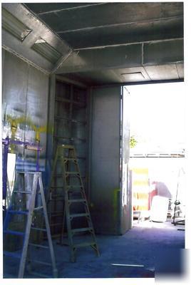 Romac cross-draft drive thru truck spray paint booth 