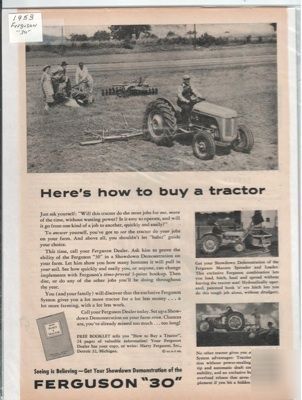 Vintage 1953 ferguson 
