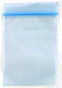 100 small blue tint resealable 1Â½ x 2Â½