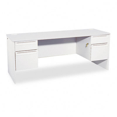 38000 series kneespace credenza,lt gray frame/top