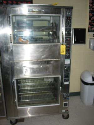 Bk industries rottisserie oven with bottom warmer