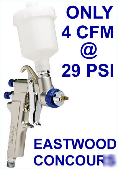 Concours hvlp detail paint gun 1.0 mm/plastic cup