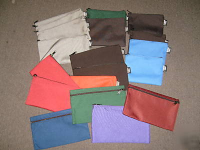 Envelope bags with zipper,assorted ,made in u.s.a