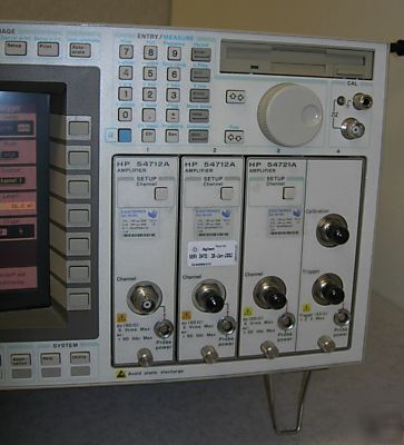 Hp/agilent 54720A oscilloscope w/plug-in's and manuals 