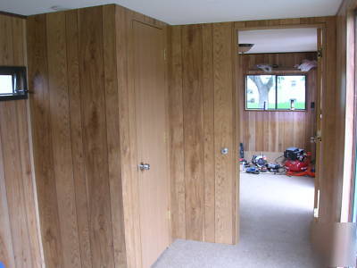 Hunting office camper storage trailer