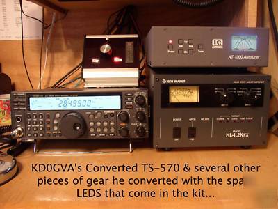Kenwood ts 570 ts-570 ts-570D ts-570DG blue light mod