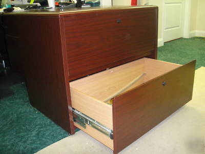 National office furniture arrowood lateral wood filing 