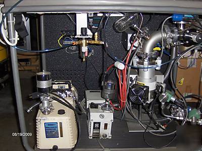 R&d vacuum pumping station w/welch, granville, leybold