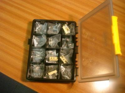 Selection of 5X20 fuses incased 48 fuses + 5 holders 