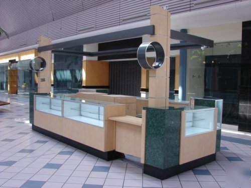 Shopping mall retail commercial showcase store kiosk