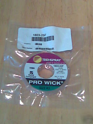 Techspray desolder braid (solder wick) - longer length 