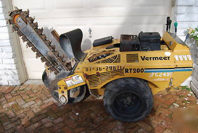 Vermeer RT200 walk behind trencher (low hours)