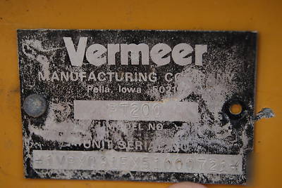 Vermeer RT200 walk behind trencher (low hours)