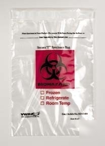 Vwr biohazard specimen bags 11215-682