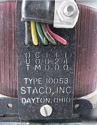 Staco adjust-a-volt variable transformer 0-120/140V nos