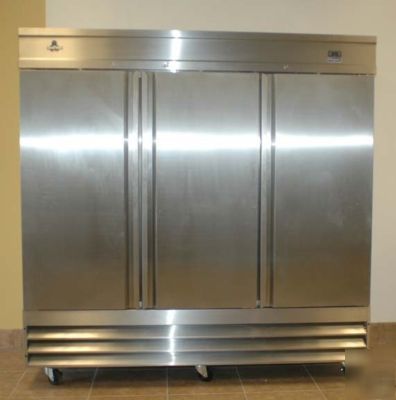 Coldtech cfd-3R 3 door 72 cubic ft refrigerator 6533