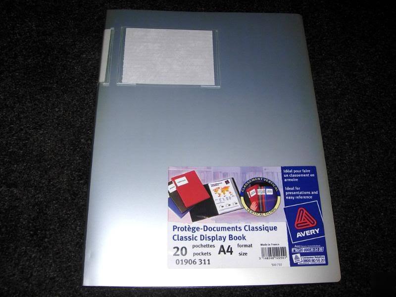 New avery classic display book A4 20 pockets