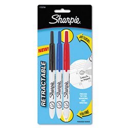 New retractable ultra fine tip permanent marker, bla...