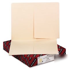 Smead manila end tab file folders with interior pocket