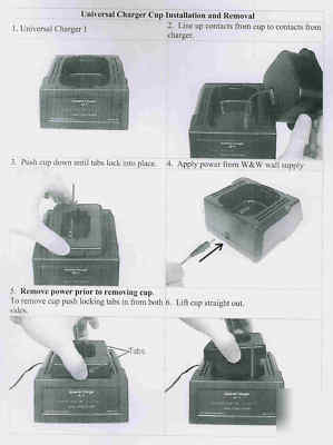 Trichemistry tri-chemistry radio battery charger icom