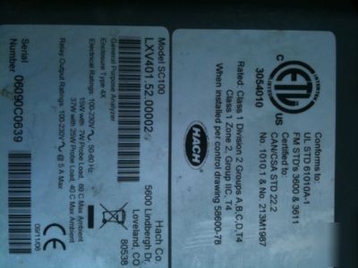 Used hach SC100 multi controller ph orp cheap