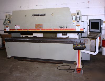 Accurpress 12' x 100 ton 3 axis cnc press brake 