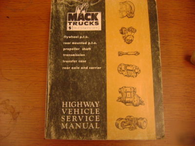 Highway vehical service manual mack geared components