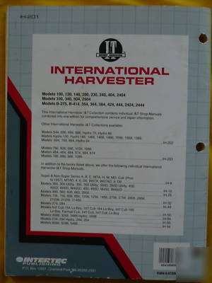 International ihc tractor service & fast-hitch manuals 