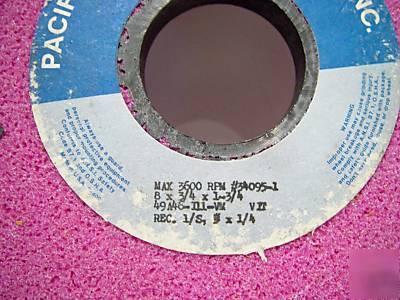 Pacific grinding wheel 49A46-I11-vm vit (8 x Â¾ x 1 Â¾)