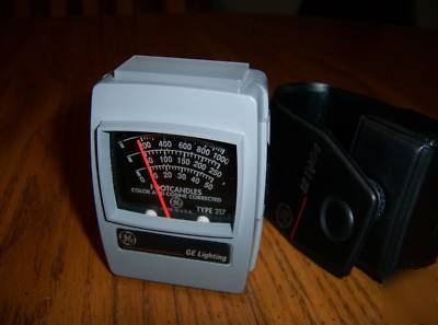 Ge model 217 triple range foot candle light meter 