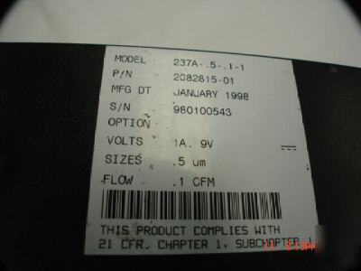 Met one laser particle counter 237A