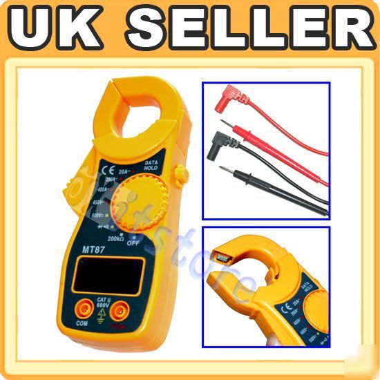 Mini professional digital ac dc clamp multimeter meter 