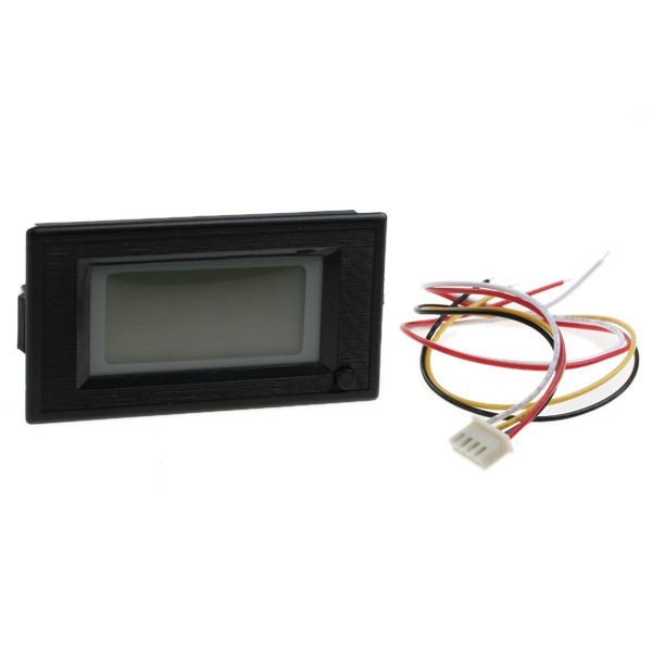 New dc 20V white volt meter w on/off button voltmeter 