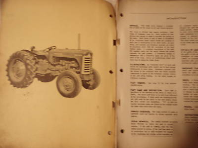 Original oliver super 55 parts book manual 1957