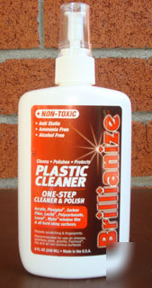 Plastic plexiglass acrylic cleaner polisher spray 8 oz