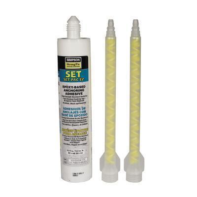 Simpson strong-tie set-pac-ez epoxy/adhesive 3-tubs