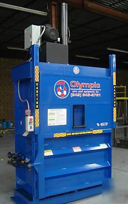 New cardboard plastic baler bailer compactor vertical 