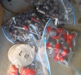 New large lot of strippit punch & die tooling 2000LBS