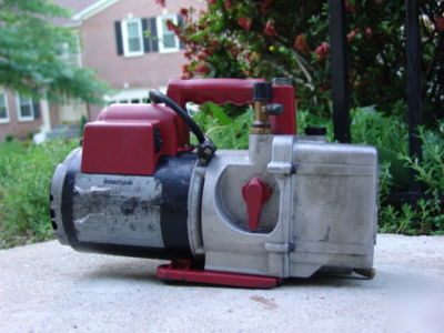 Robinair vacuumaster 6 cfm 2 stage vacuum pump 15600
