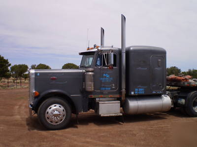 Semi tractor cat powered diesel rtx trans peterbilt gd