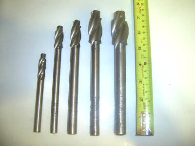 Shcs 4 flute counter bore set 5/8 1/2 3/8 5/16 1/4 used