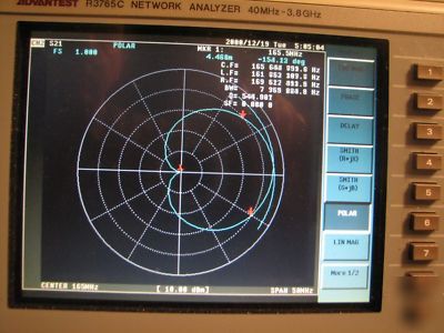 Advantest R3765C vector network analyzer 40MHZ - 3.8GHZ