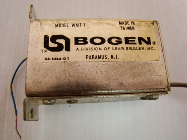 Bogen WMT1 line-matching transformer page paging 