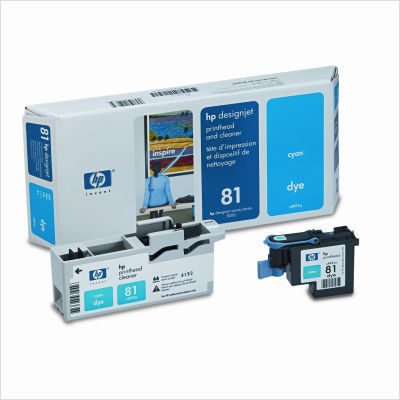 C4951A (HP81) printhead and cleaner, cyan