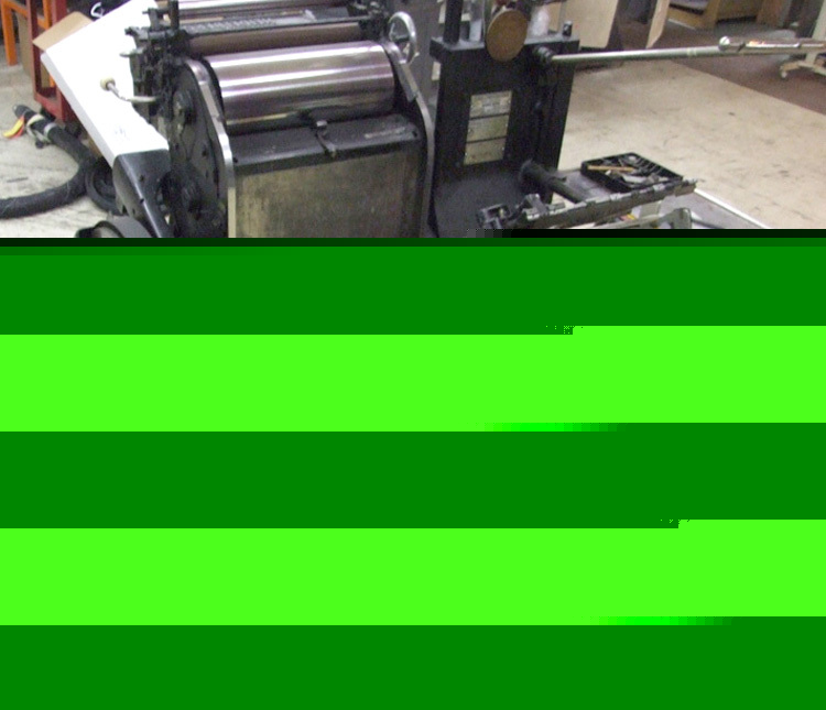 10â€X15â€ heidelberg windmill printing /die cutting press