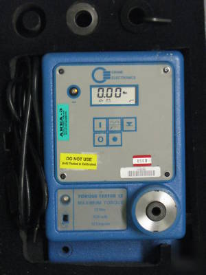 Crane electronics torque tester 12 tested & calibrated