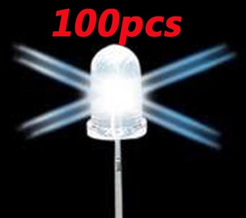 100PCS 5MM led white 25000 mcd super bright wholesale