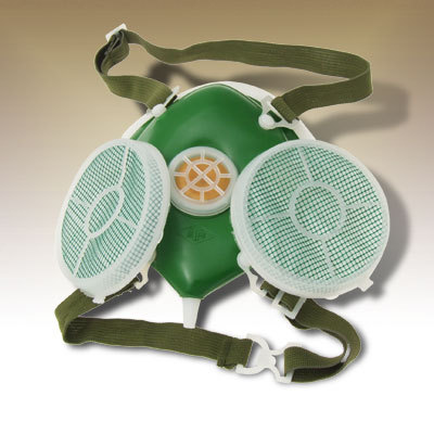 2 cartridge filter respirator dust proof mask safety